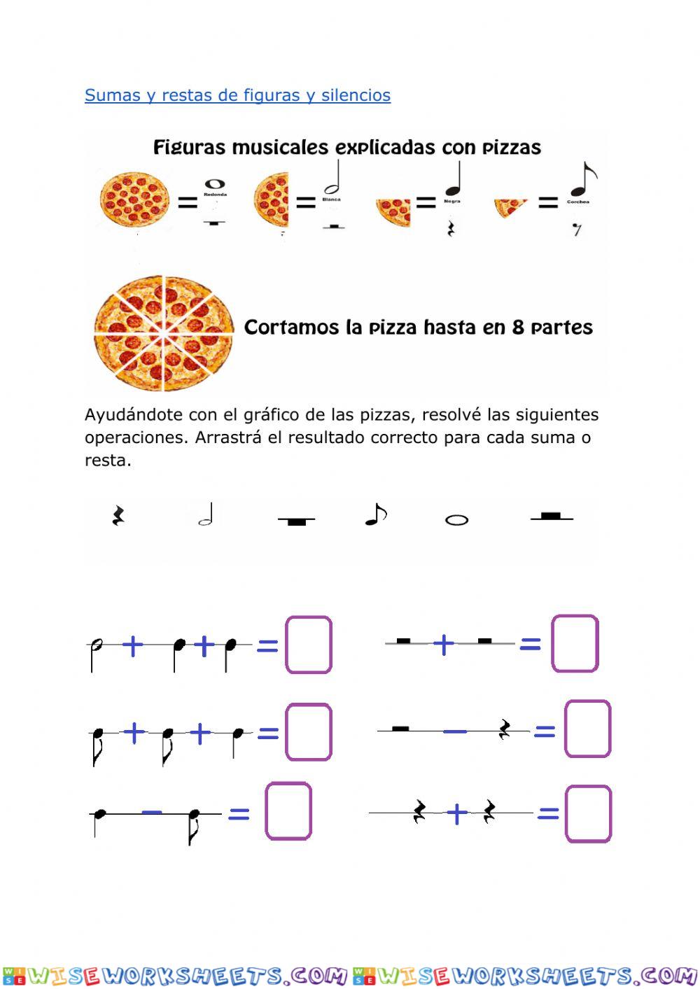 Sumas y restas de figuras y silencios