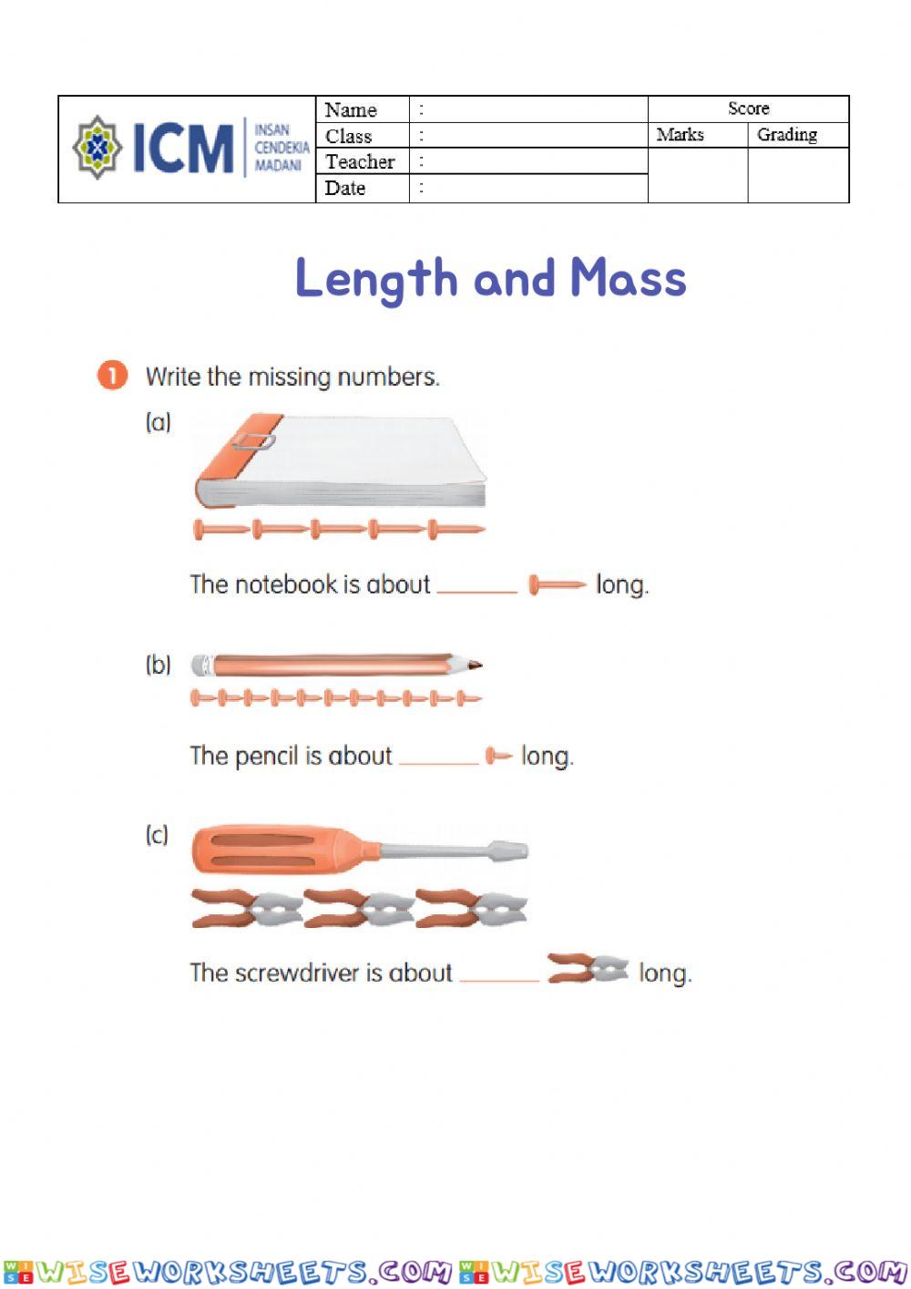 Length and Mass