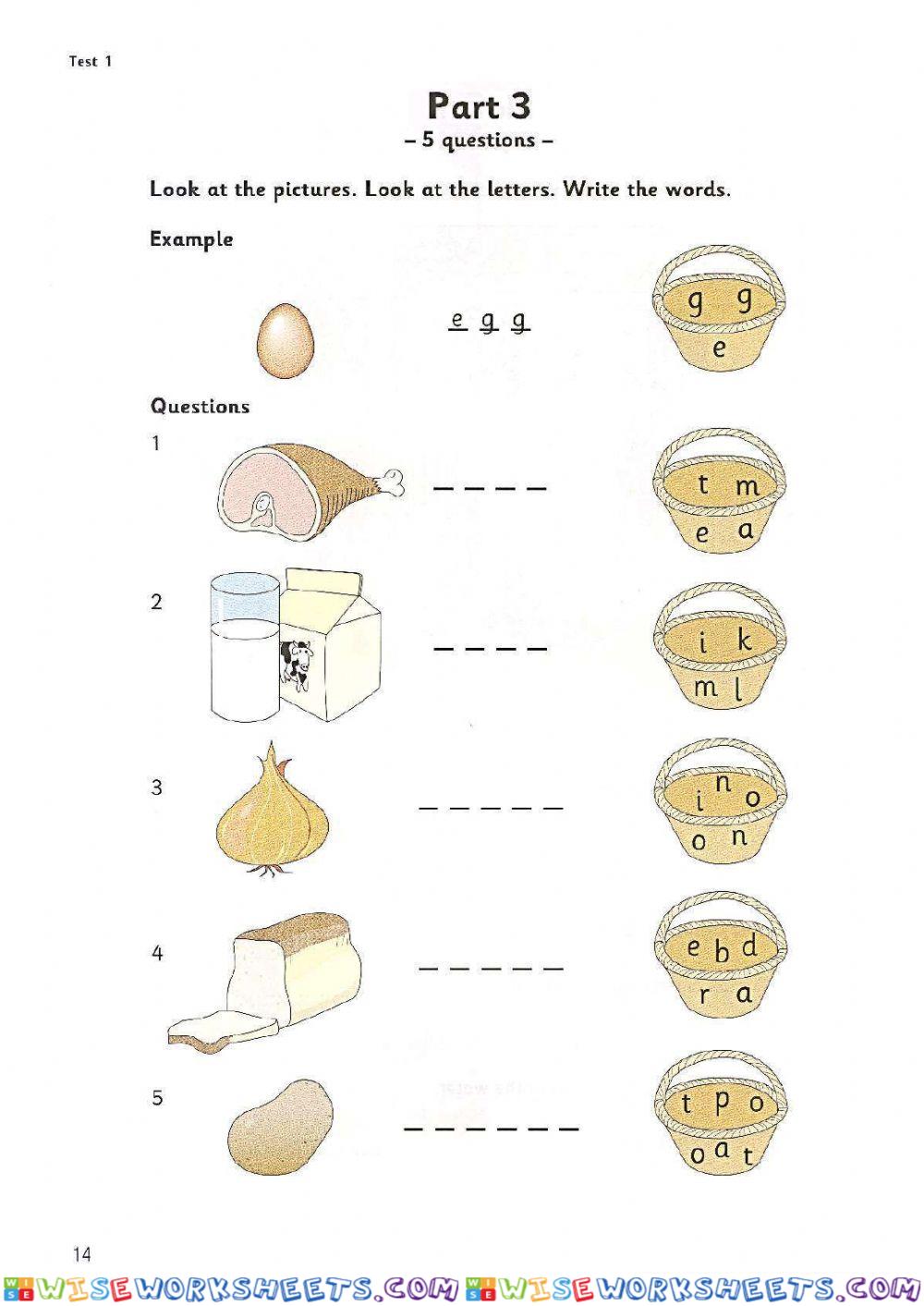 worksheet