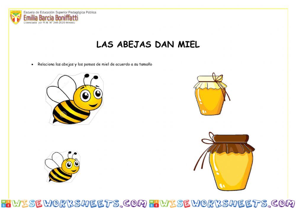 Las abejas dan miel