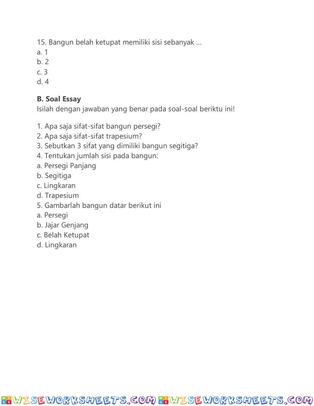 worksheet