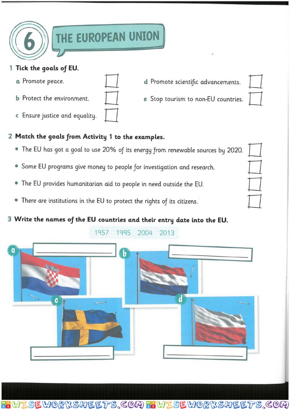 THE EUROPEAN UNION timeline SC