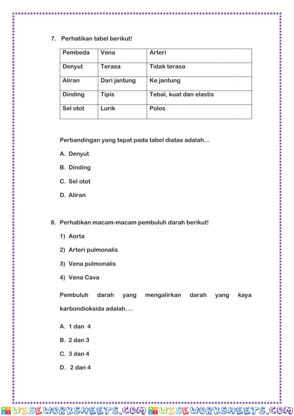 worksheet