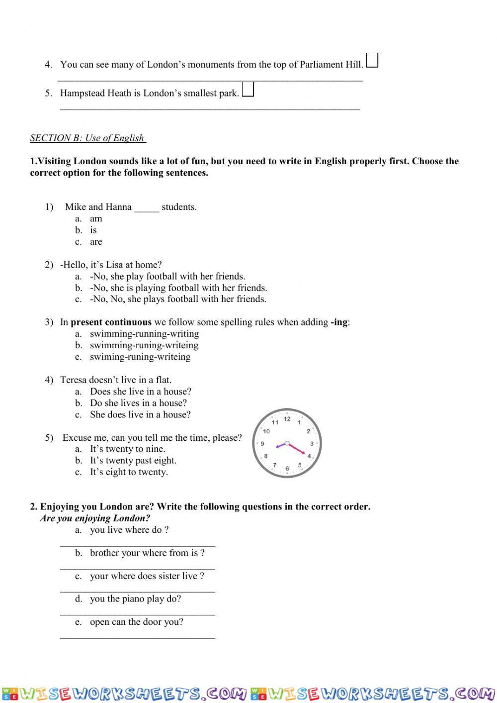 worksheet