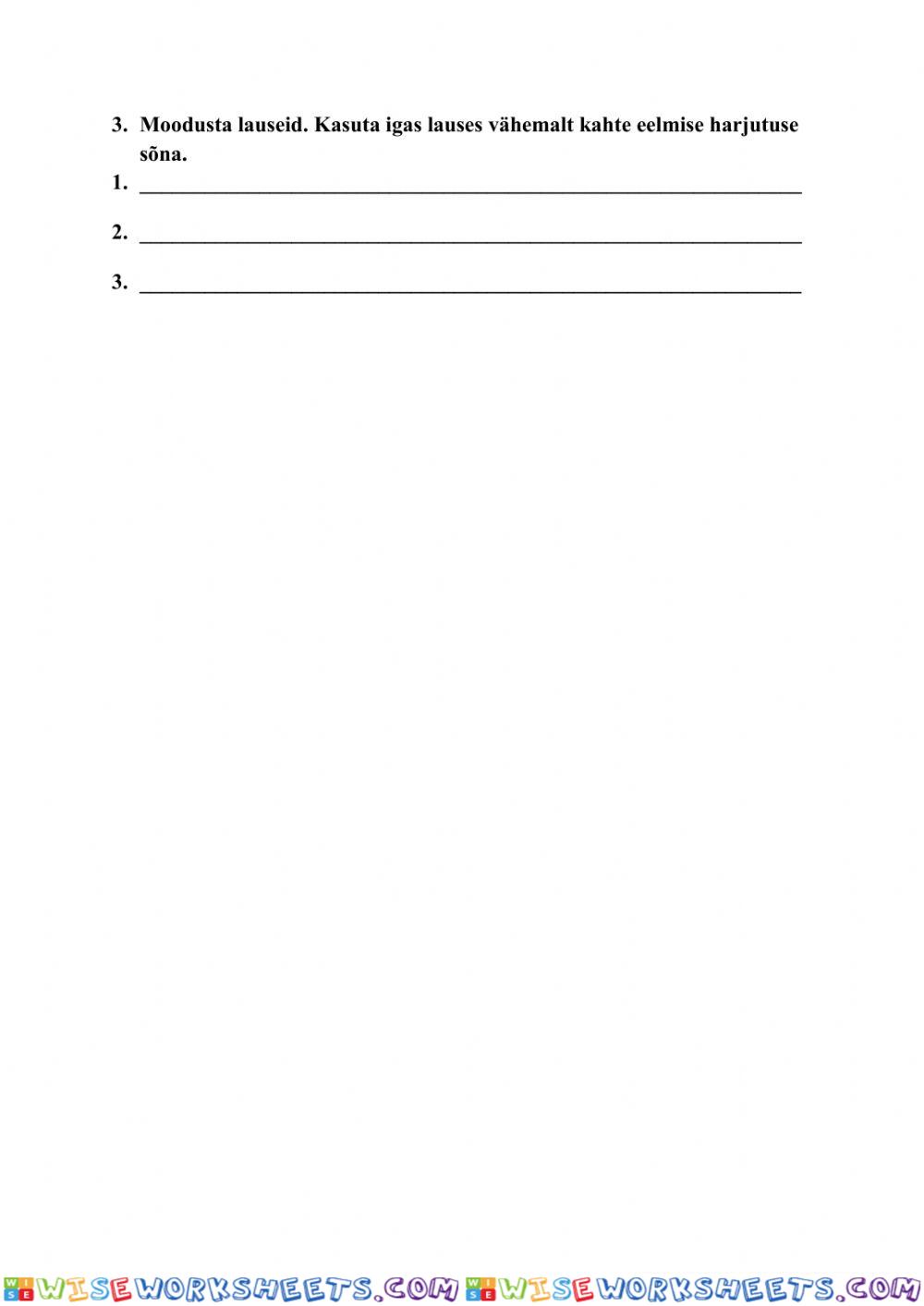 worksheet