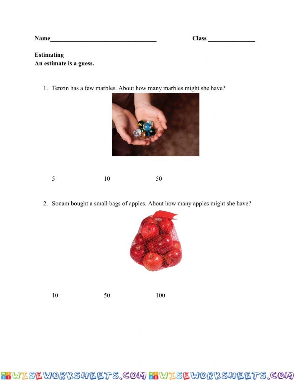 Estimating