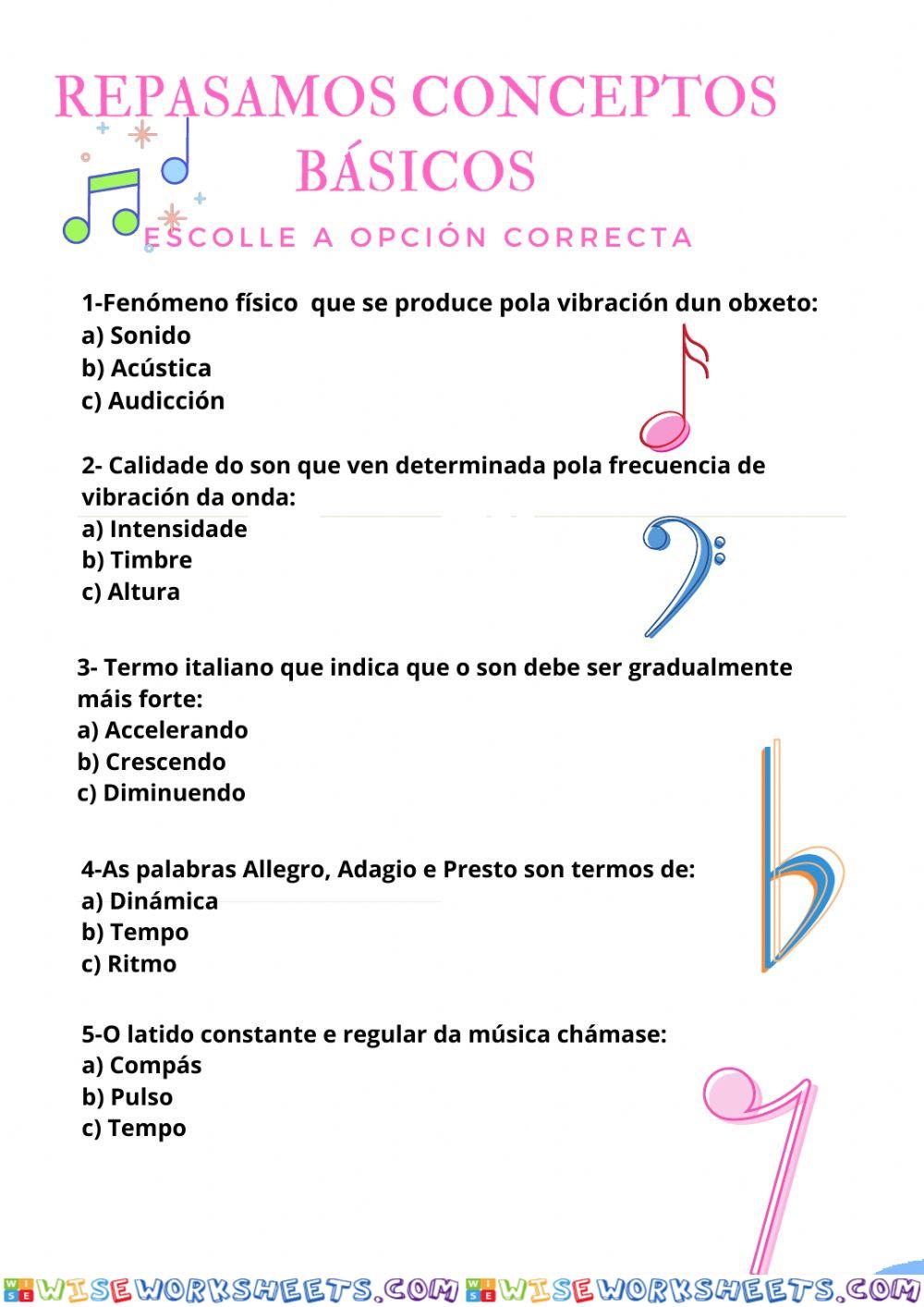 Conceptos básicos linguaxe musical