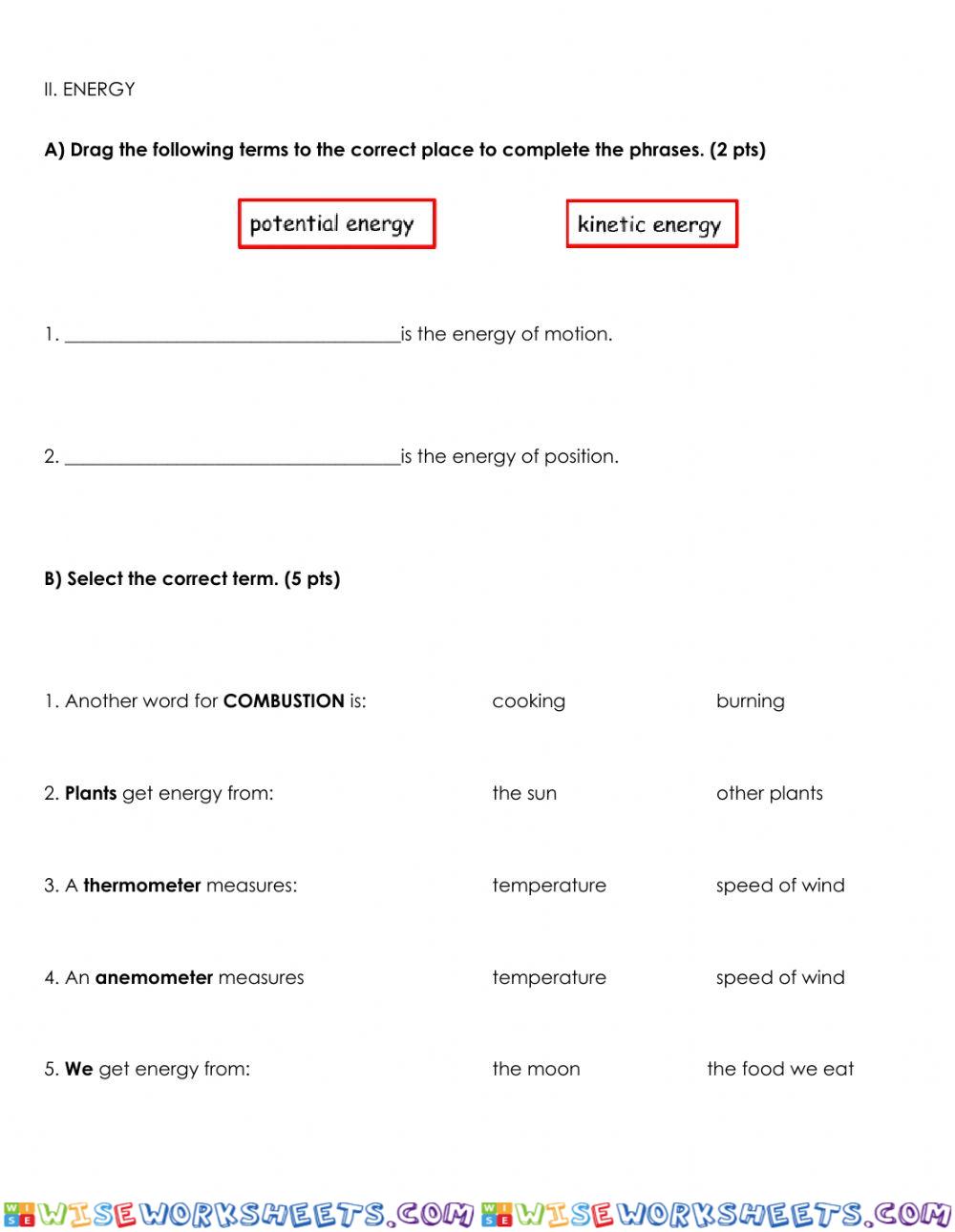 worksheet