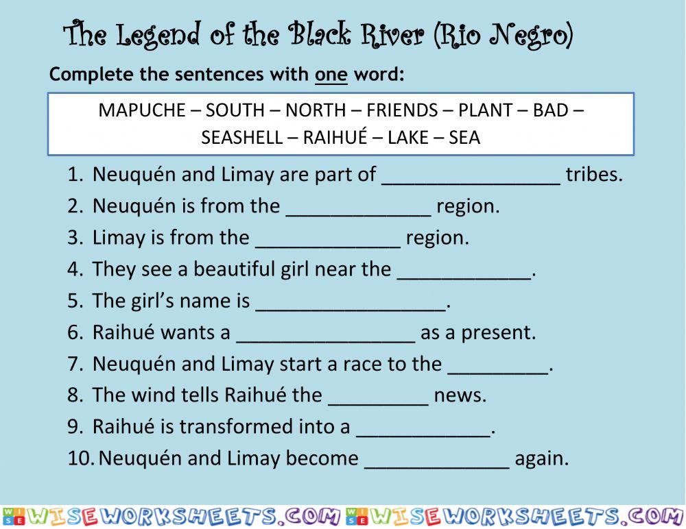 The legend of the Black River