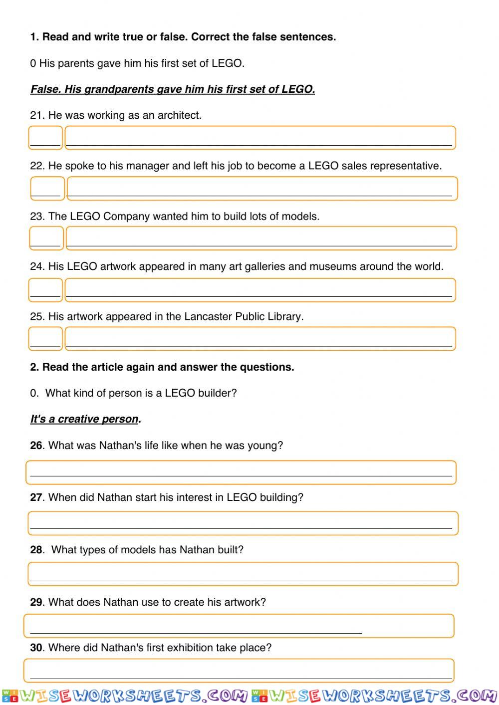 worksheet
