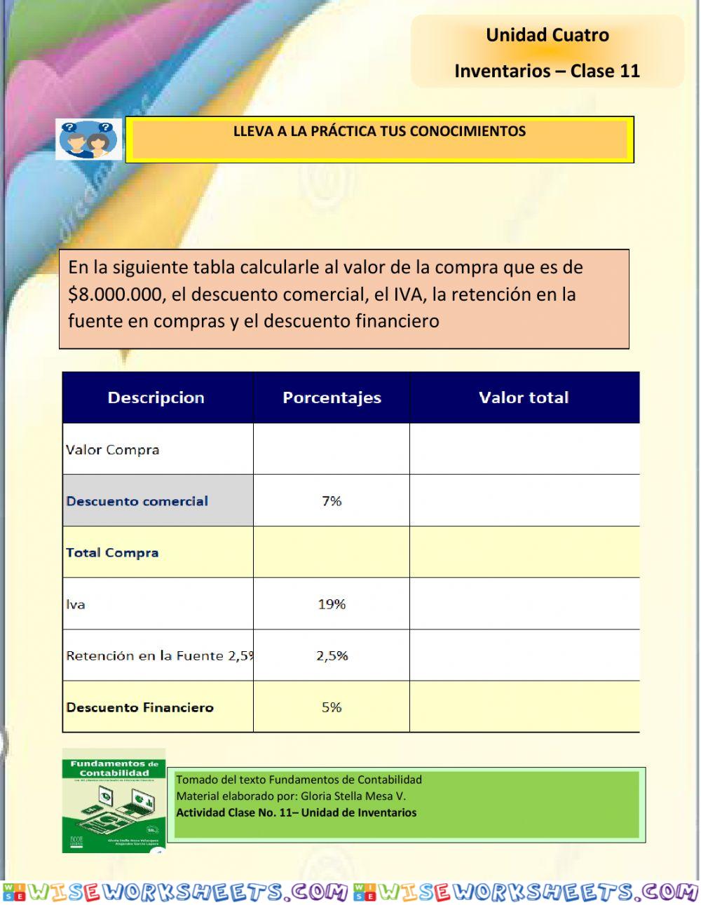 Clase 113 - Calculo de descuentos - IVA y Ret. Fuente