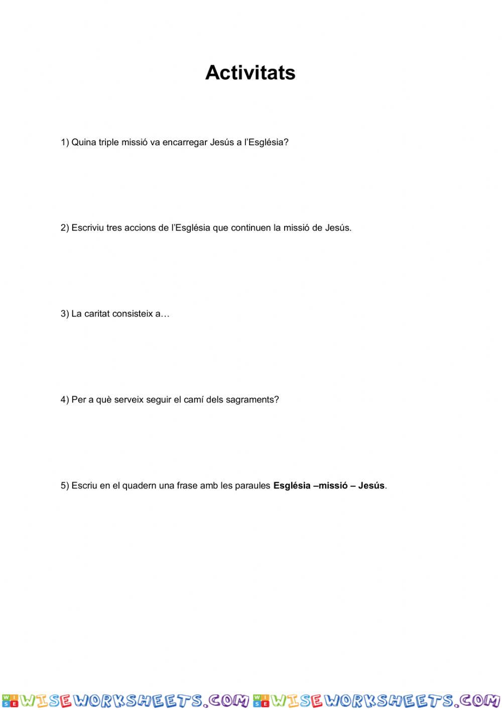 worksheet