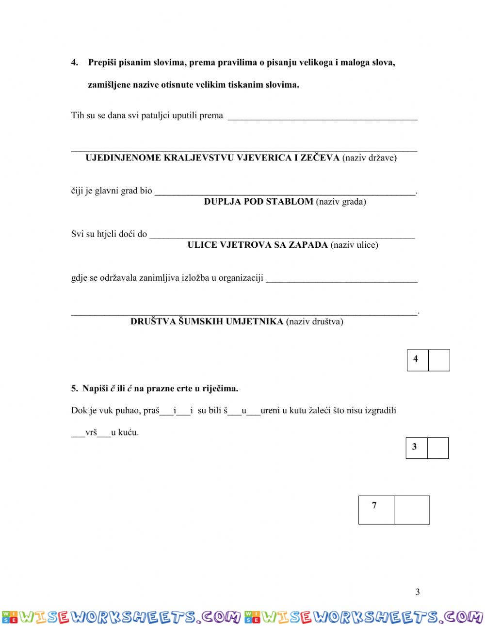 worksheet