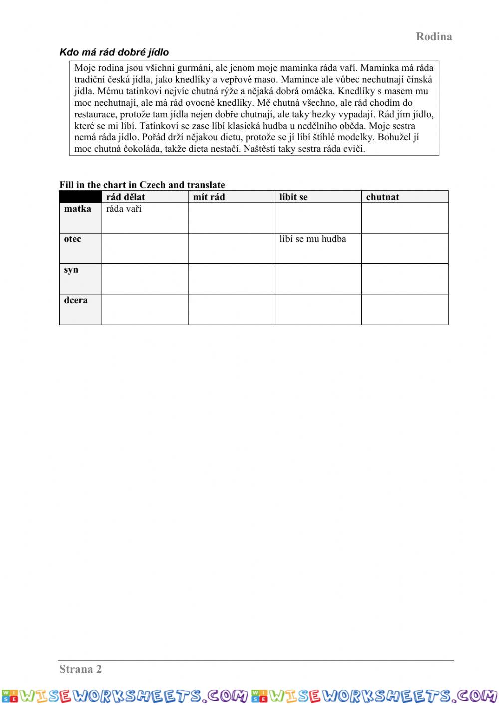 worksheet