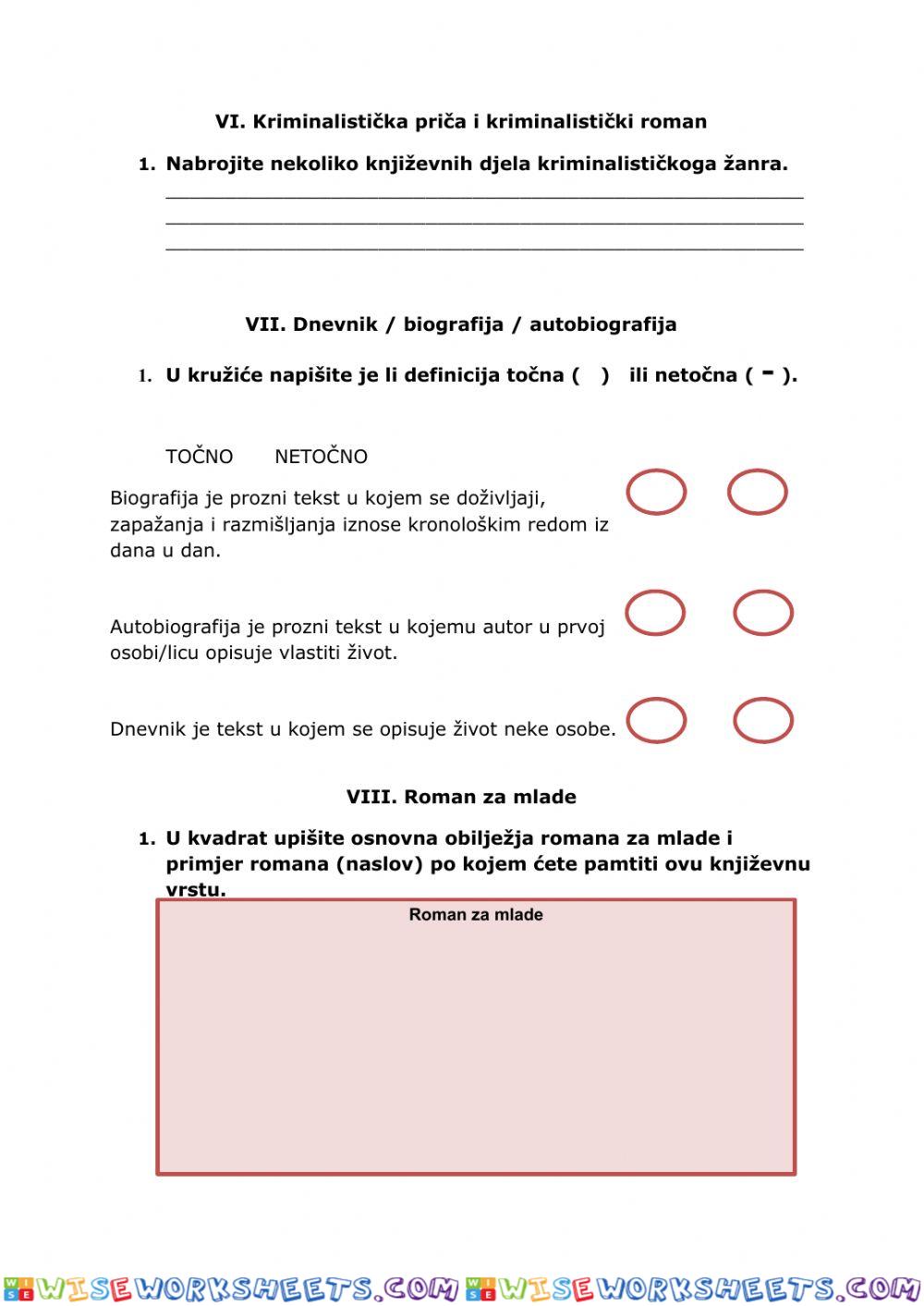 worksheet