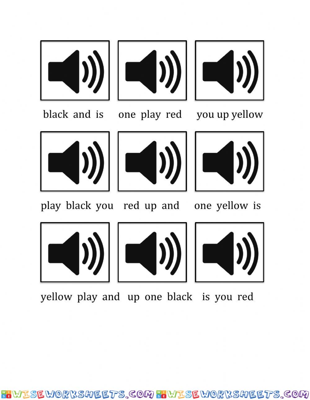 Sight Words 1