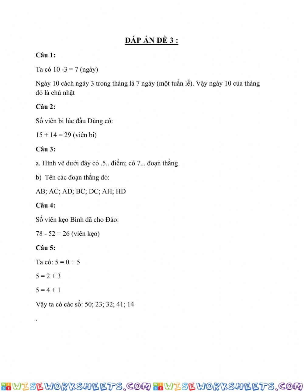 worksheet