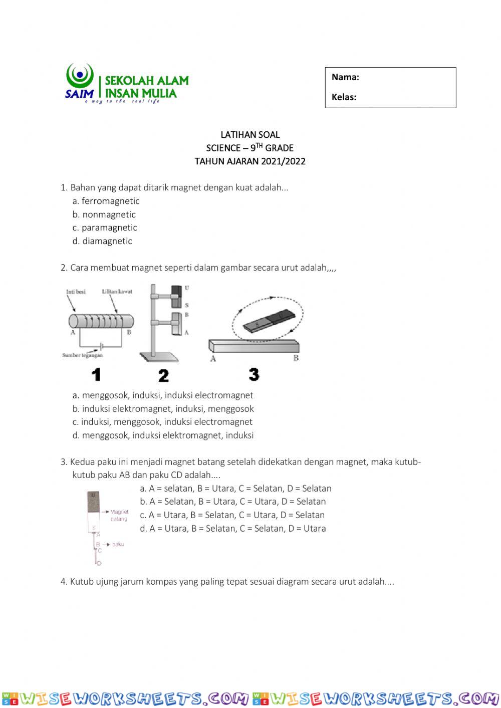 worksheet