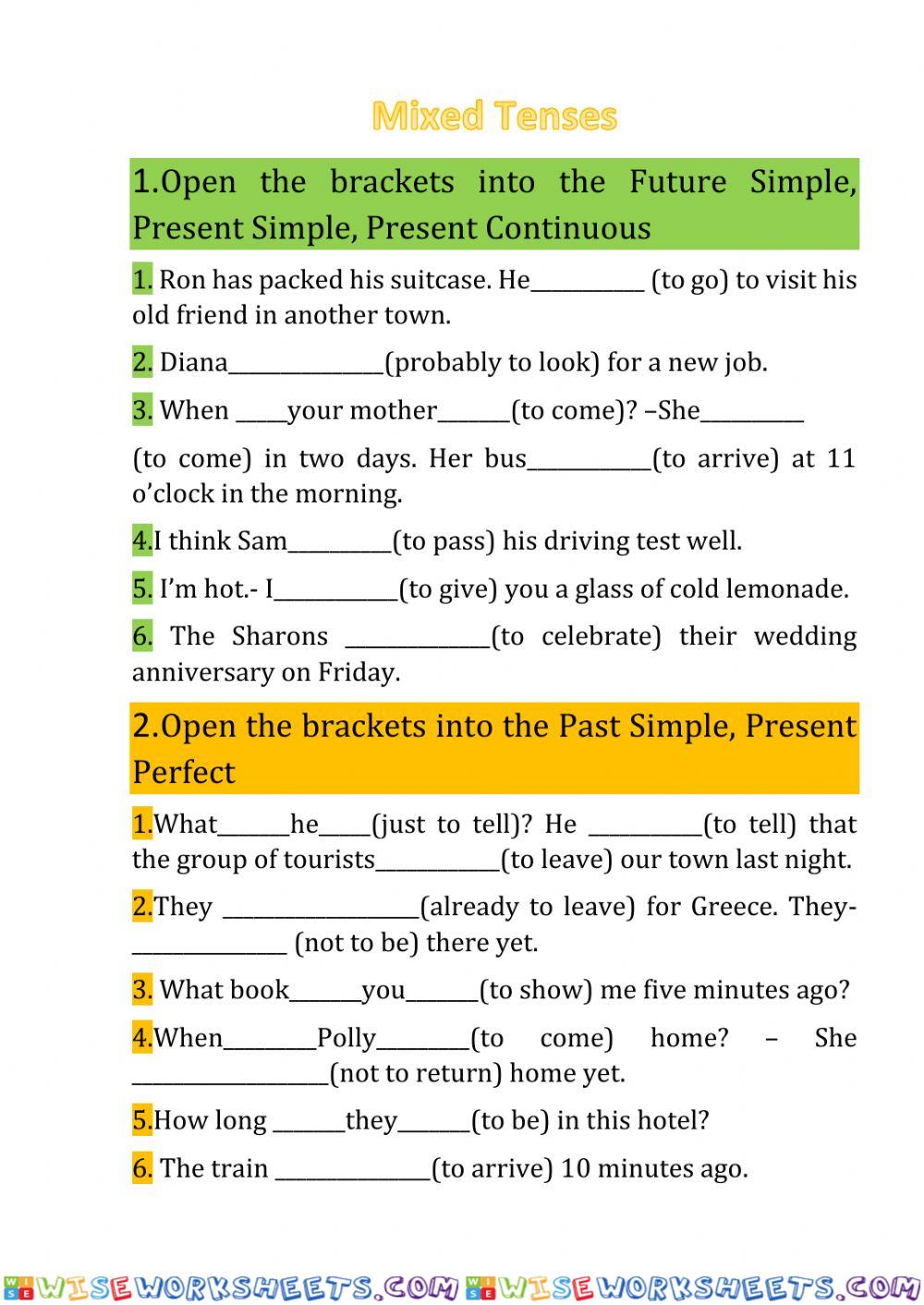 worksheet