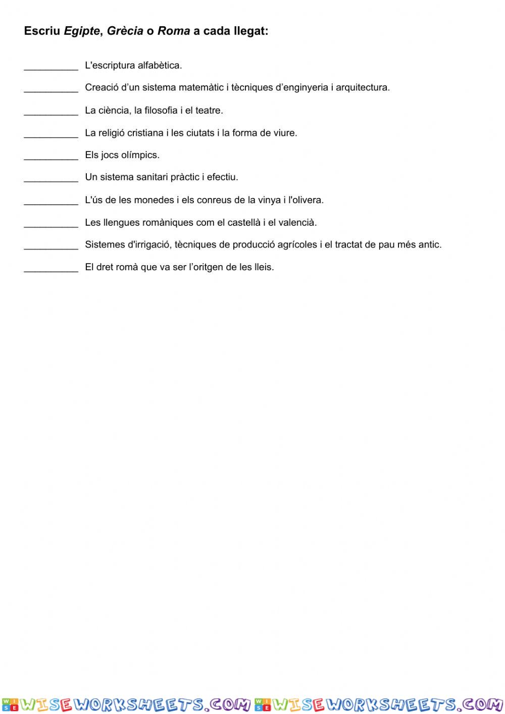 worksheet