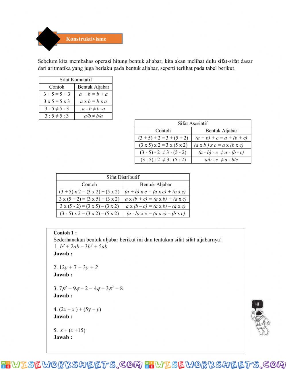 worksheet