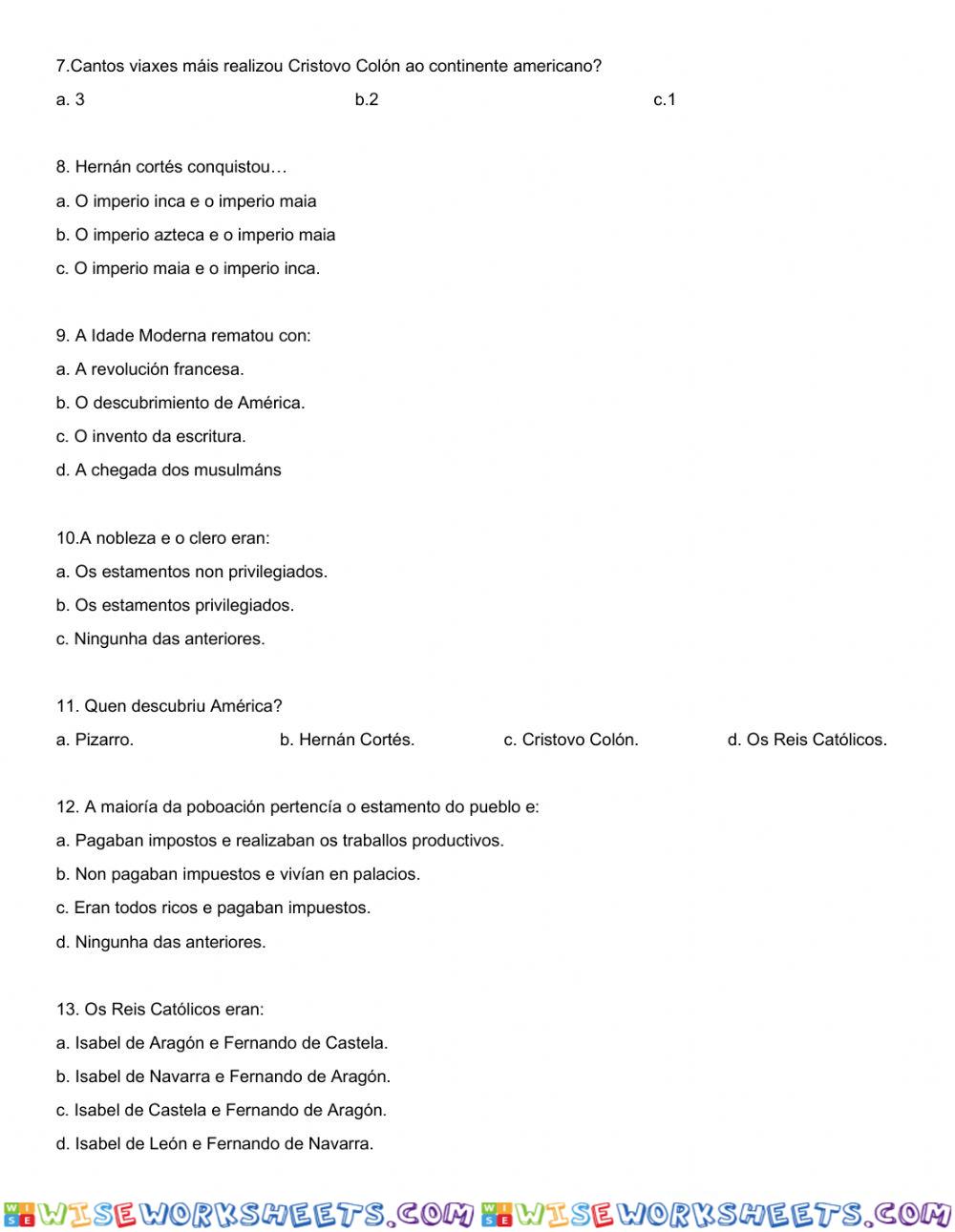 worksheet