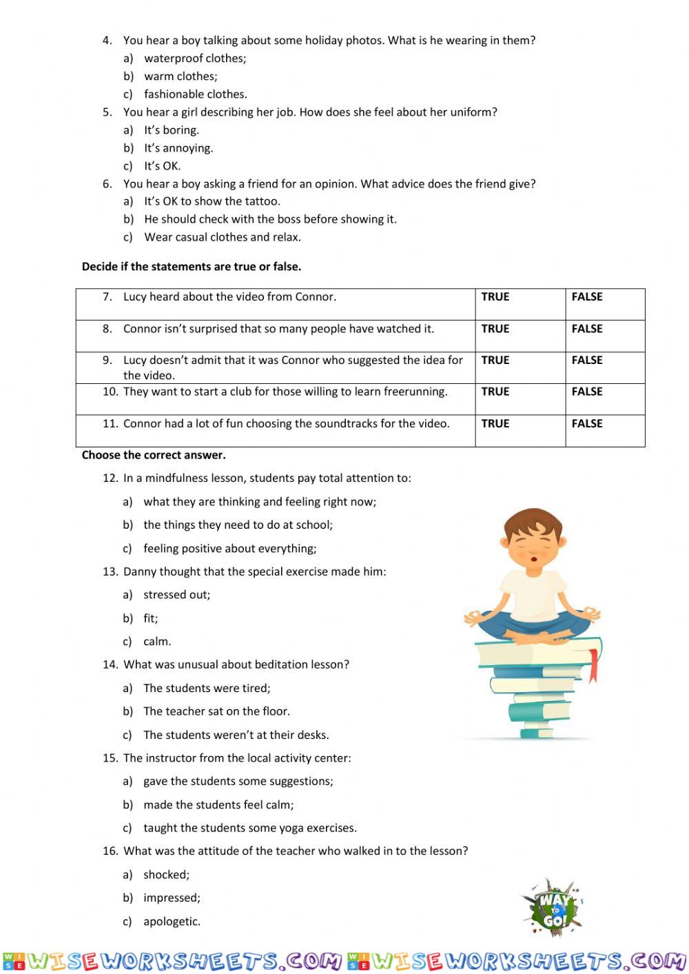 worksheet