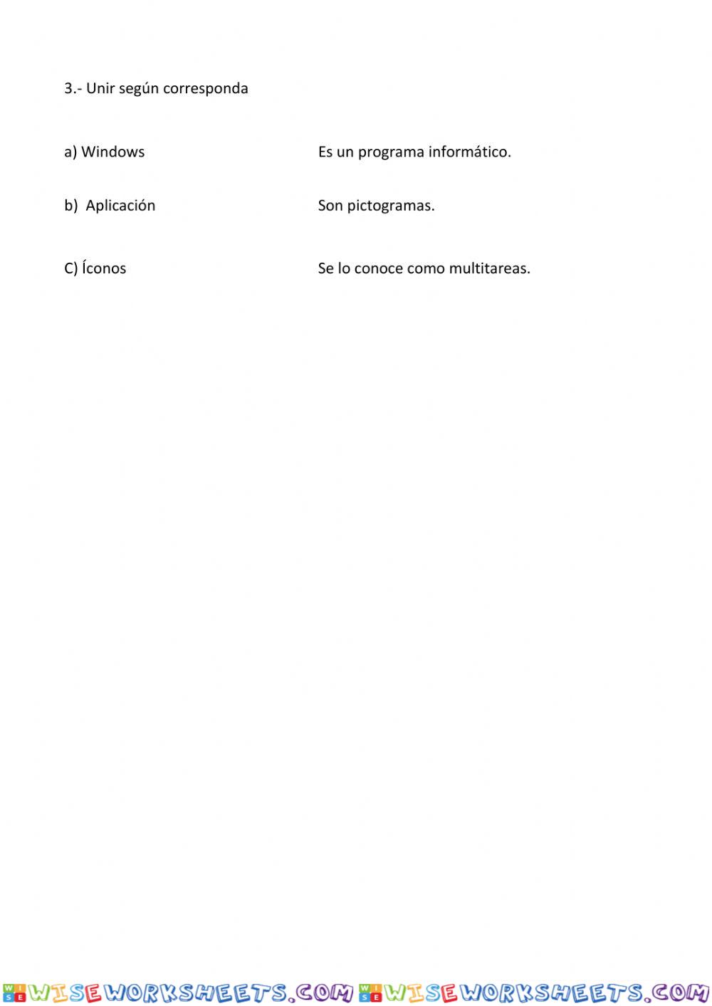 worksheet