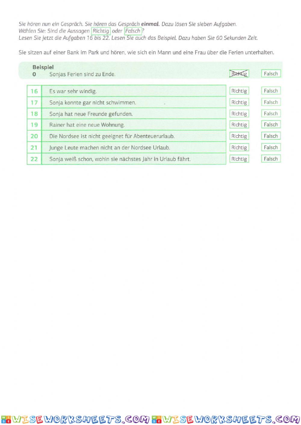 worksheet