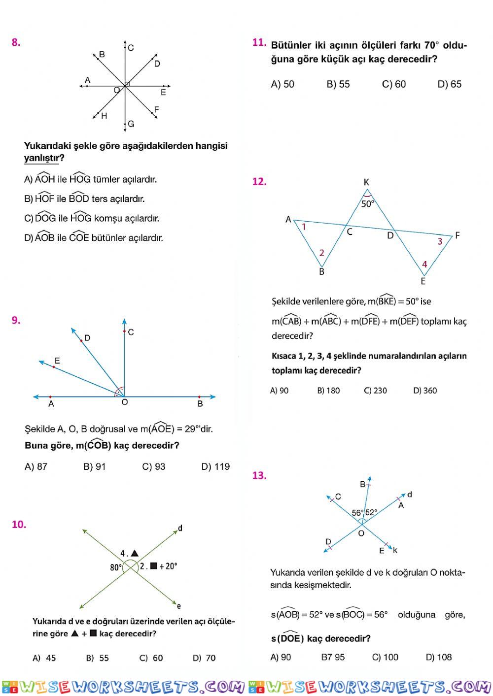 worksheet