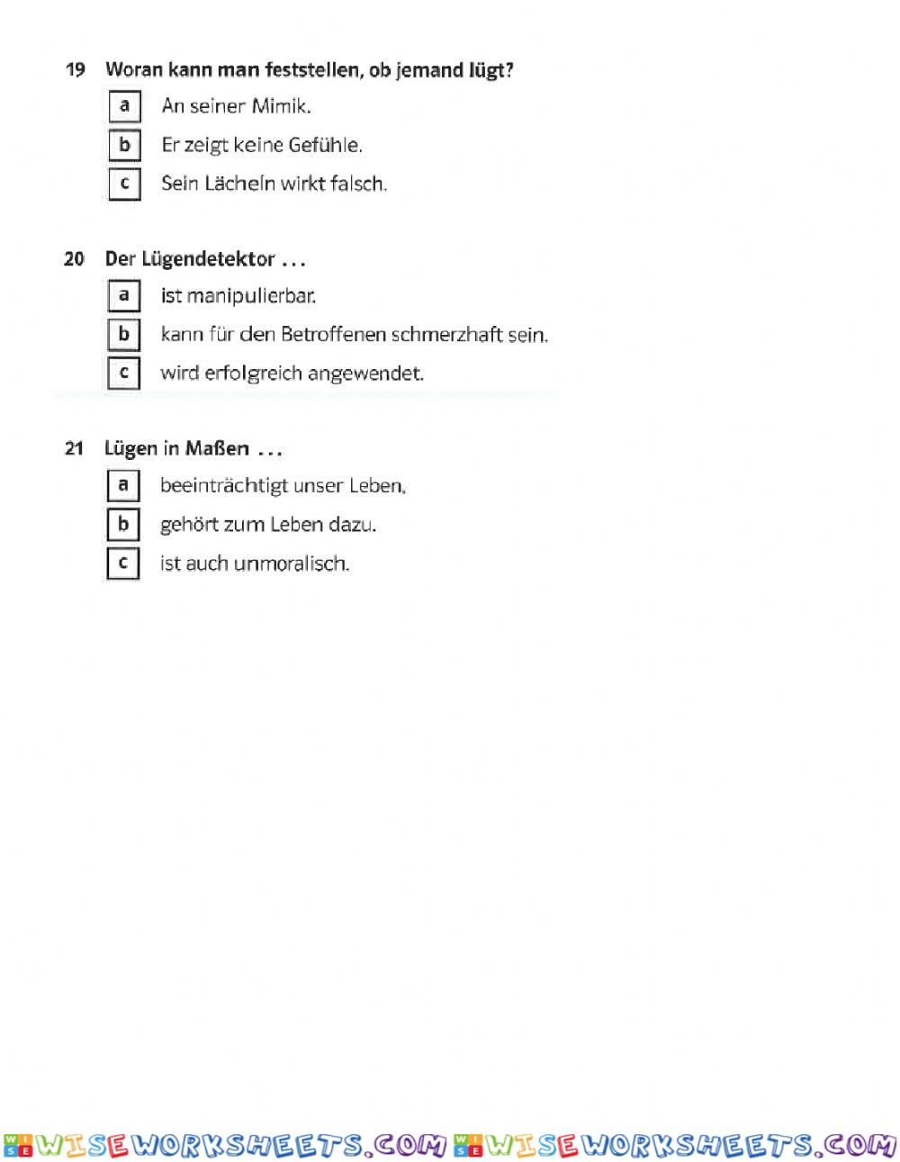 worksheet