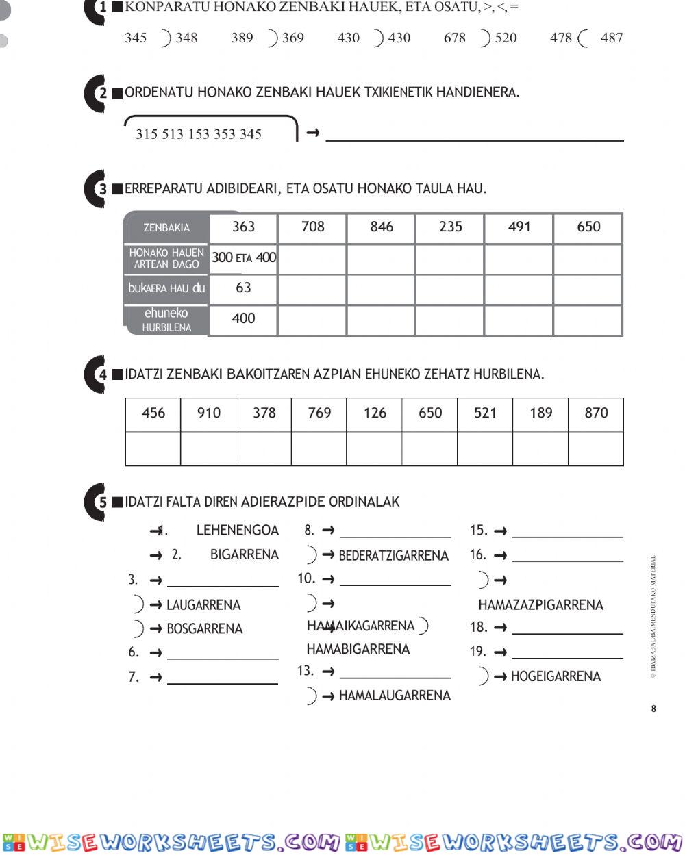 worksheet