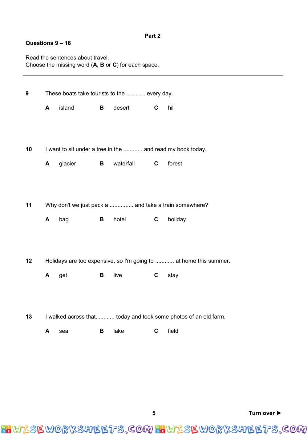 worksheet