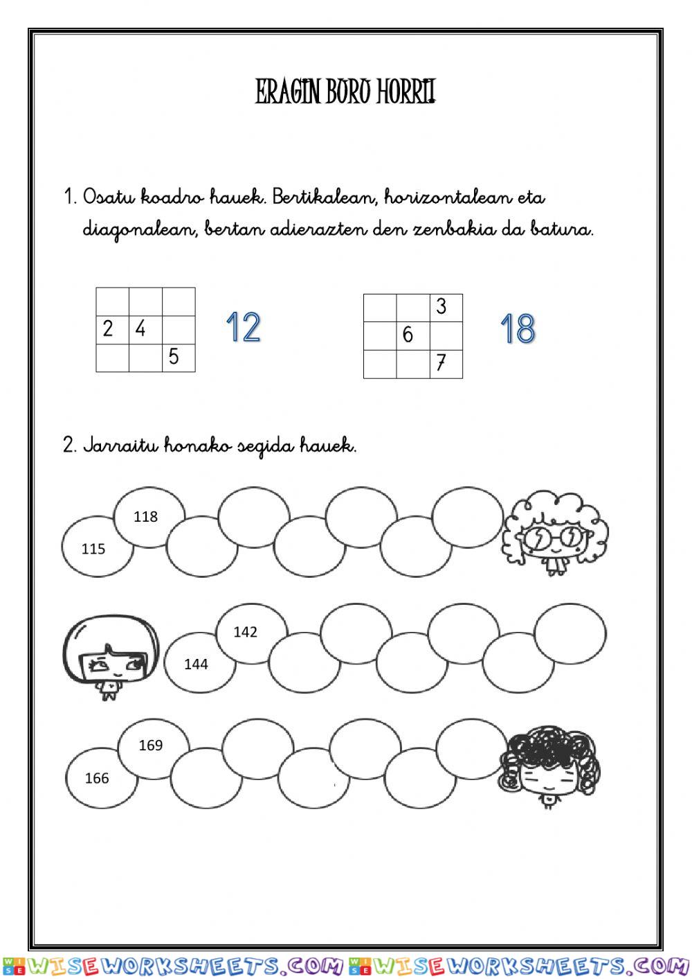 worksheet