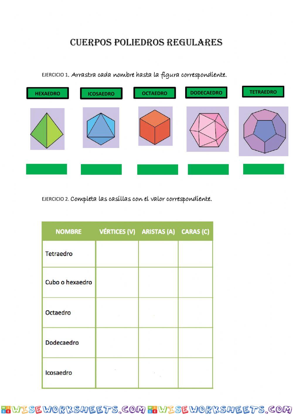 POLIEDROS REGULARES 2 ESO