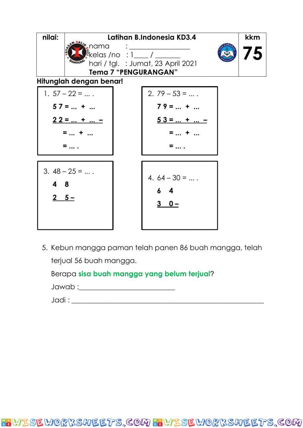 worksheet