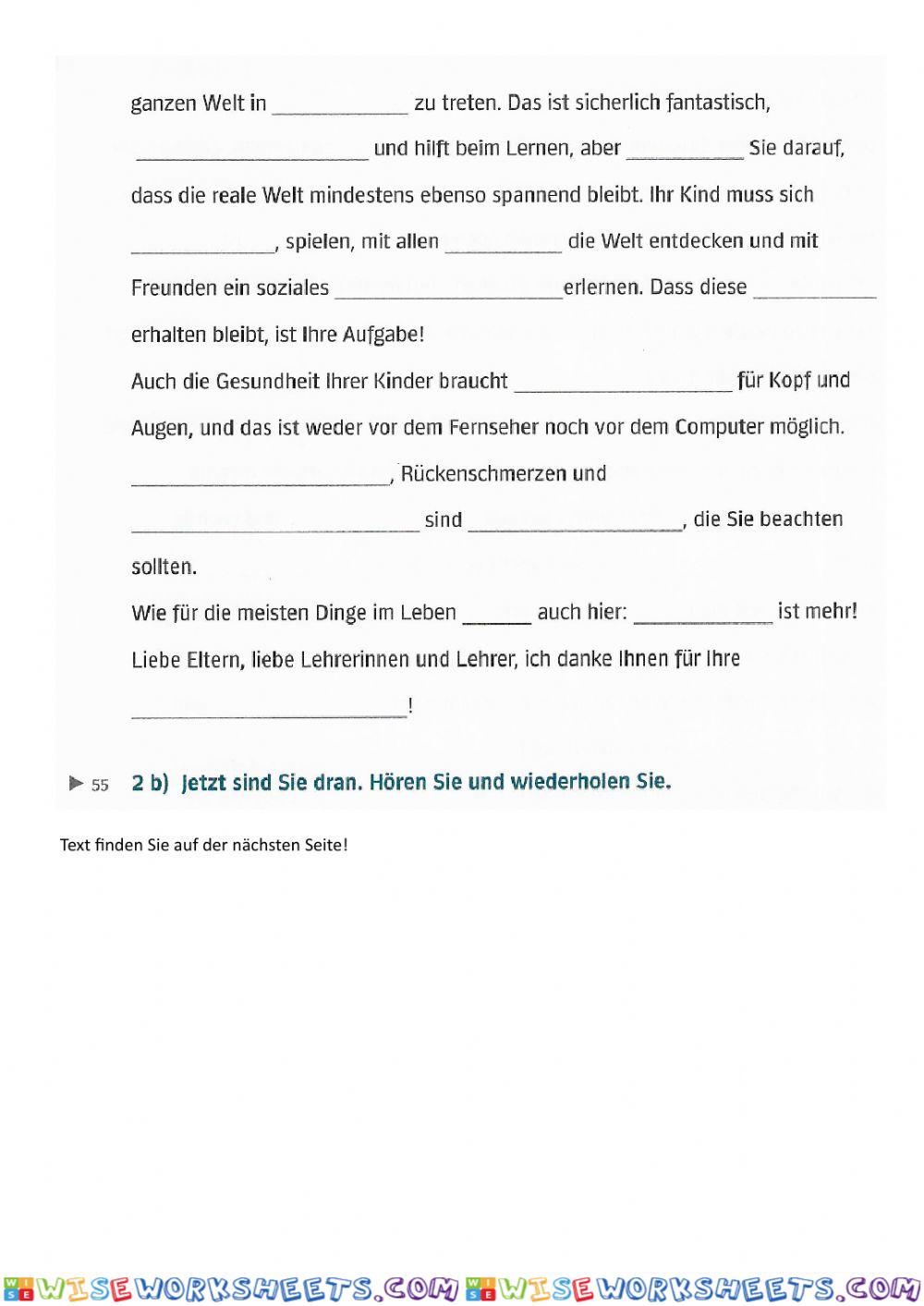 worksheet