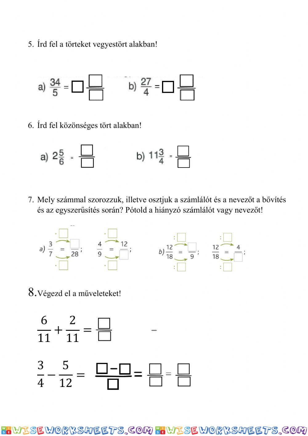 worksheet