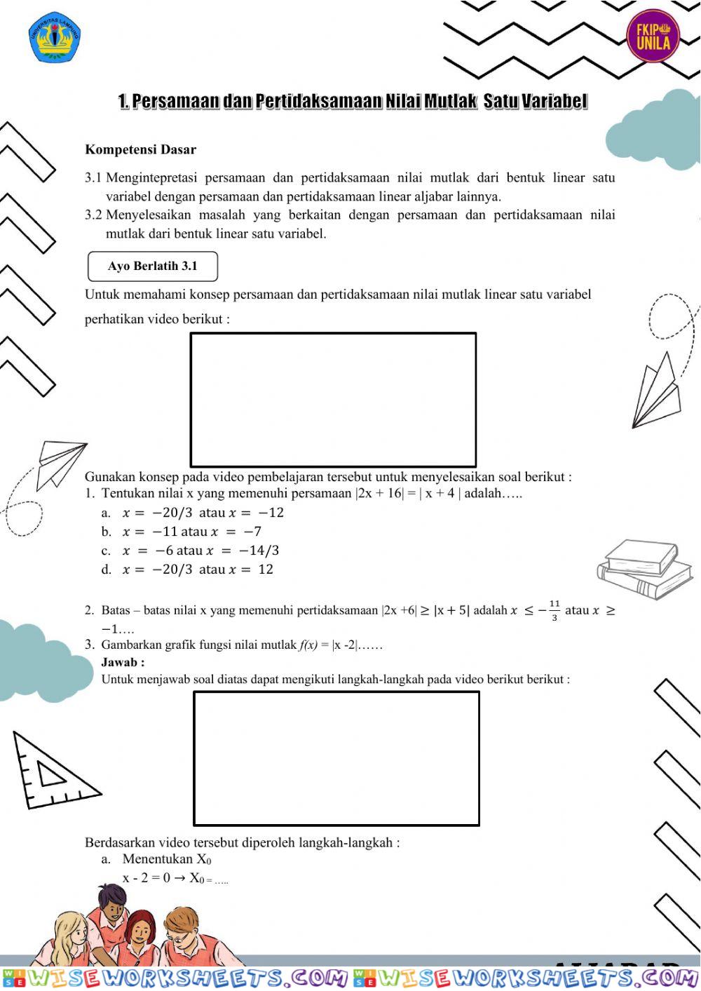 worksheet