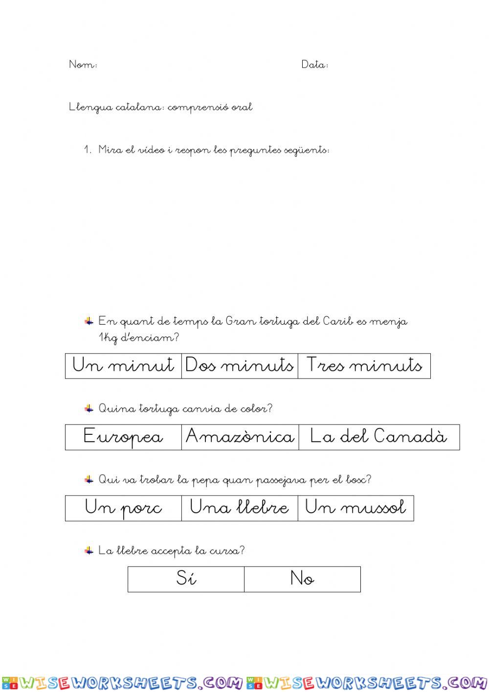 worksheet