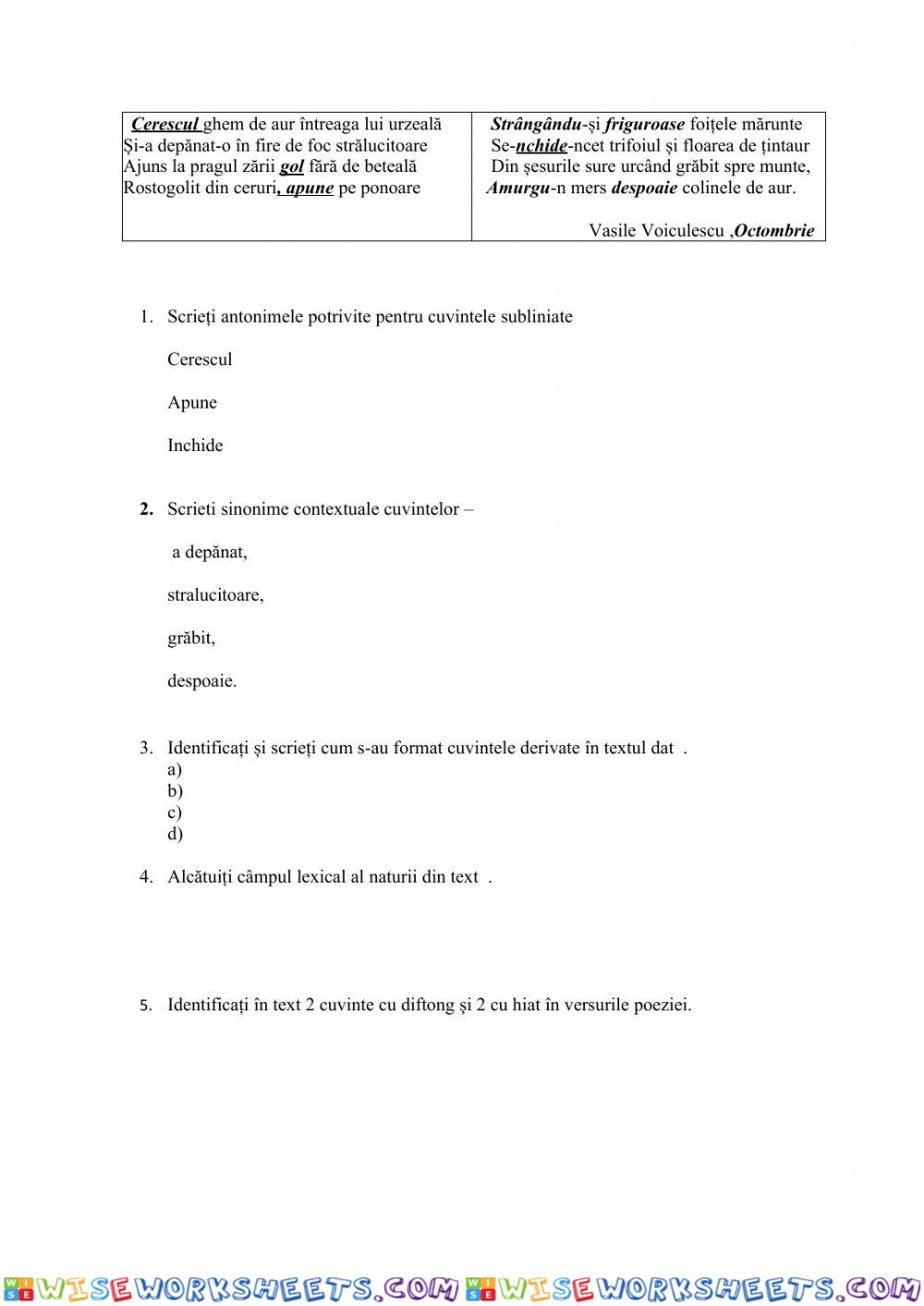 worksheet