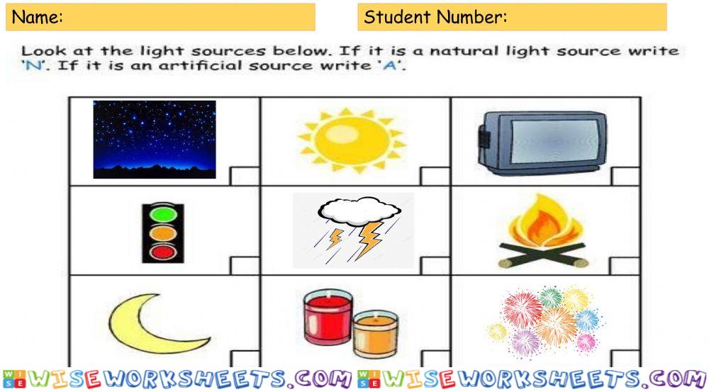 worksheet