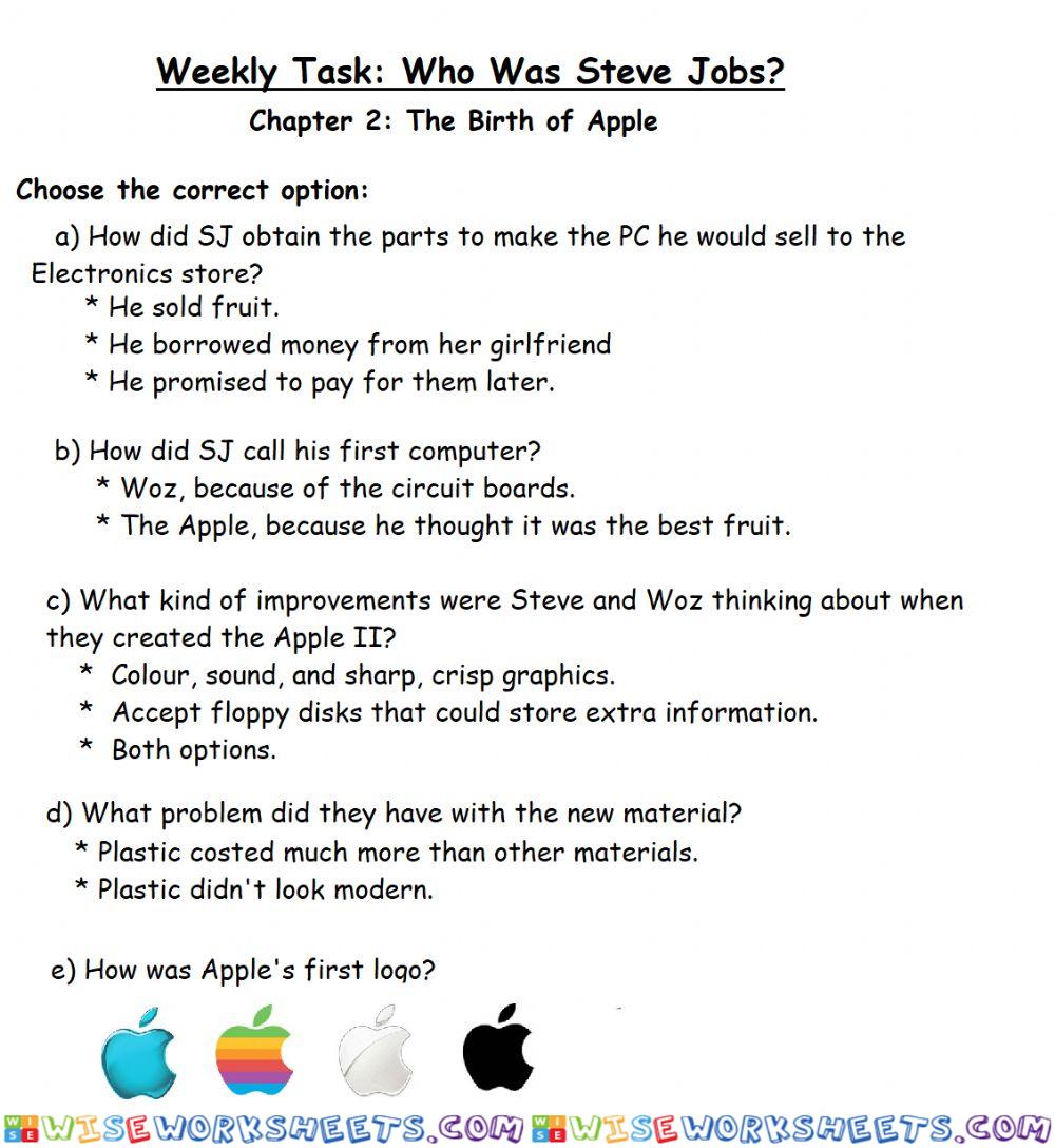 Who was Steve Jobs: Chapter 2