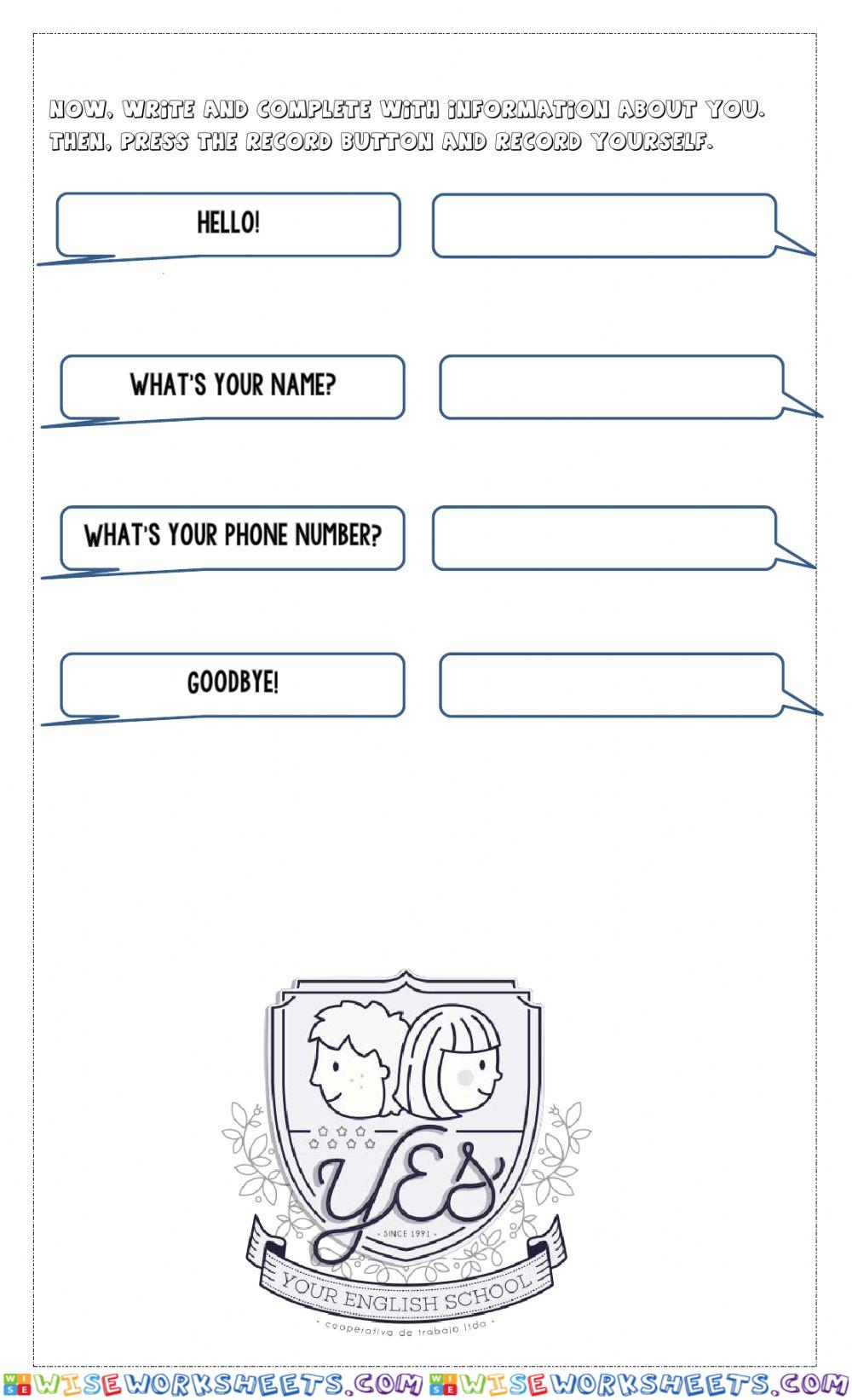 worksheet