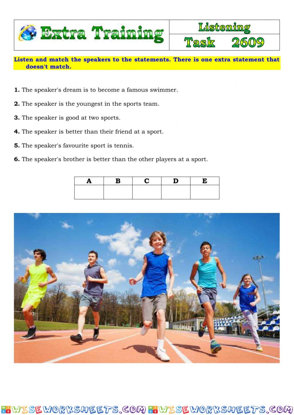 Extra Training 2609