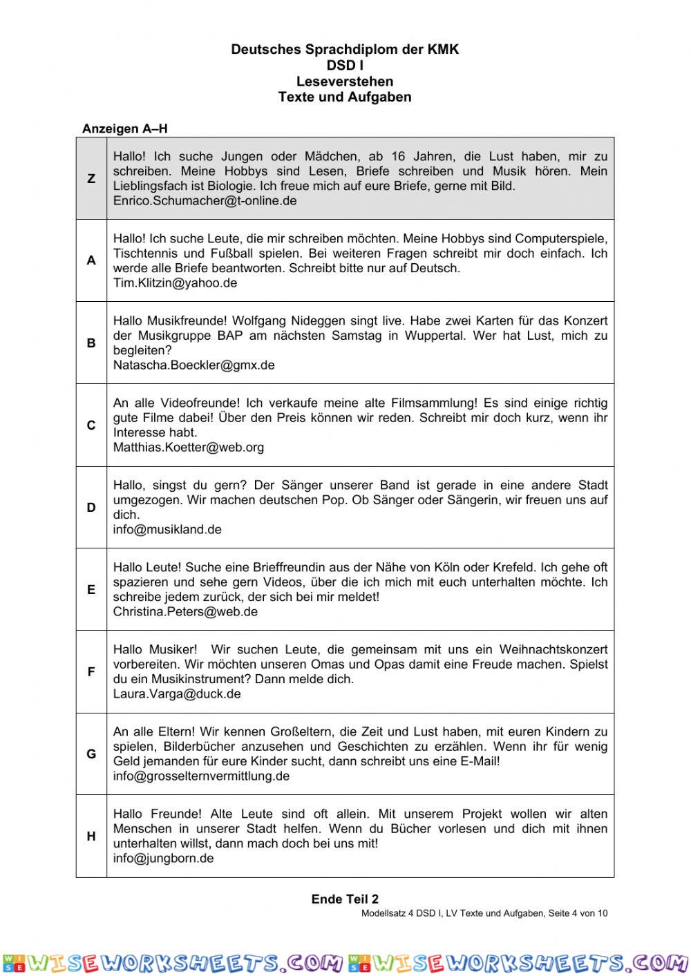 worksheet