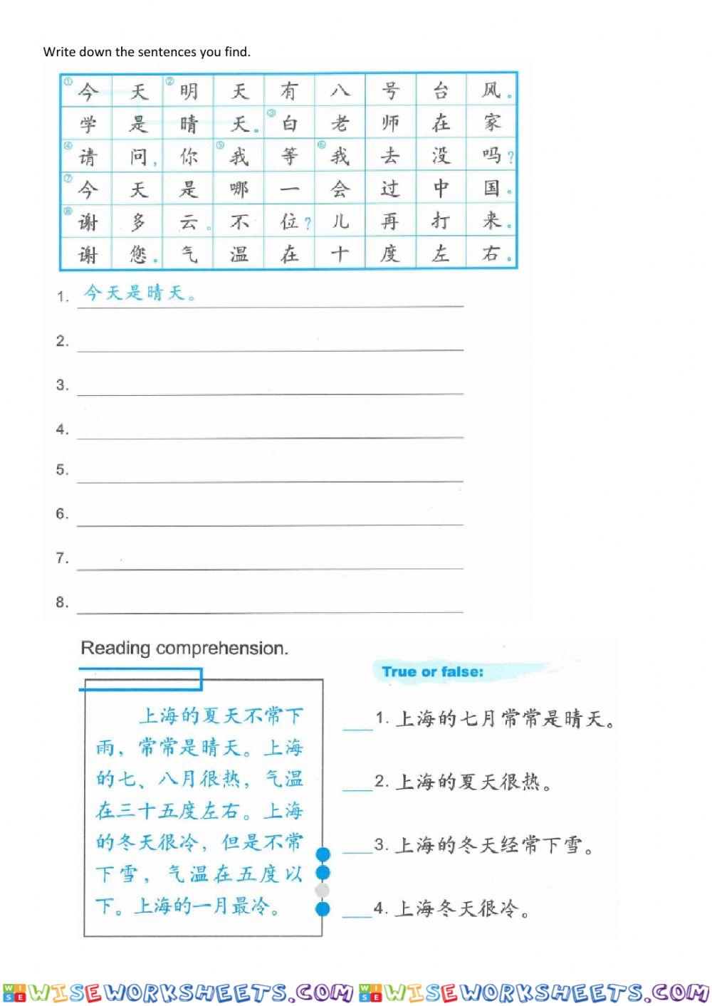 worksheet