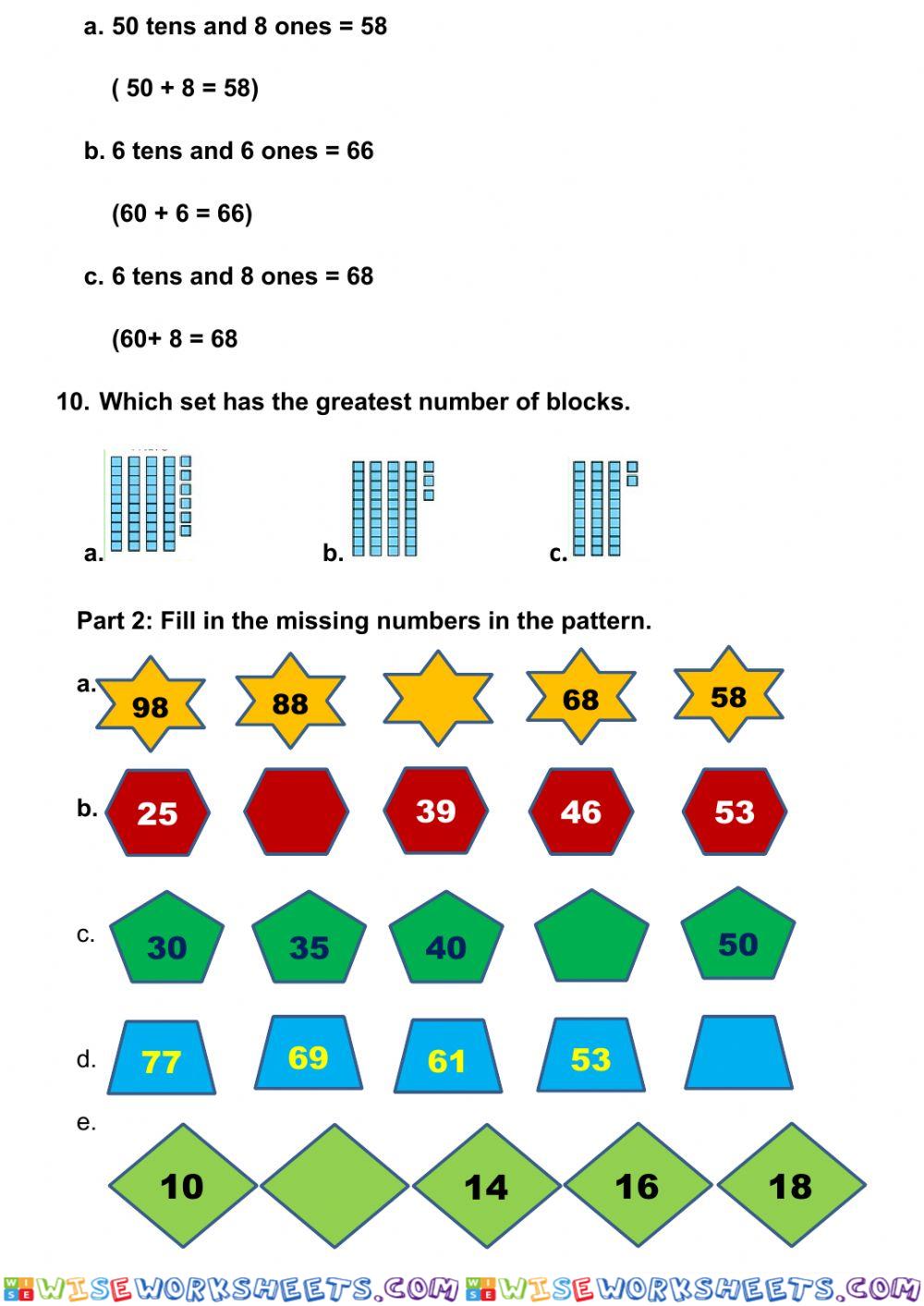 worksheet