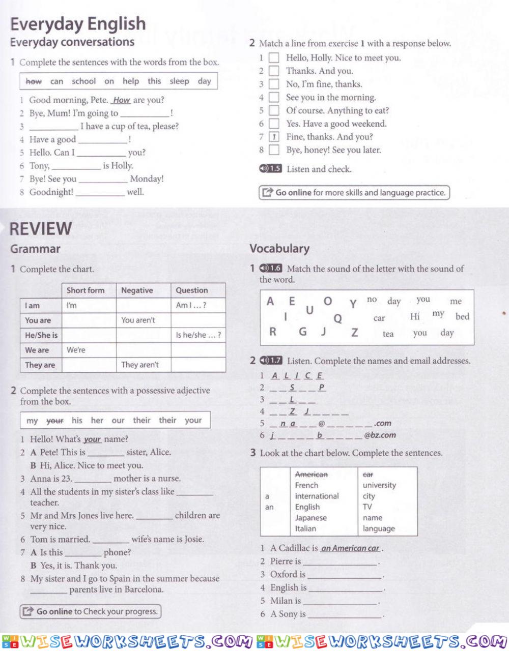 Headway Elementary - p.11