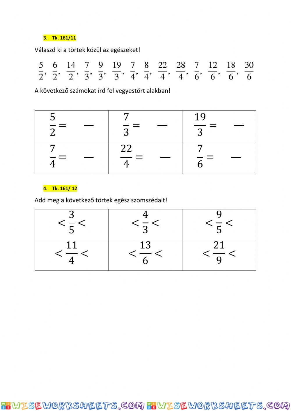 worksheet